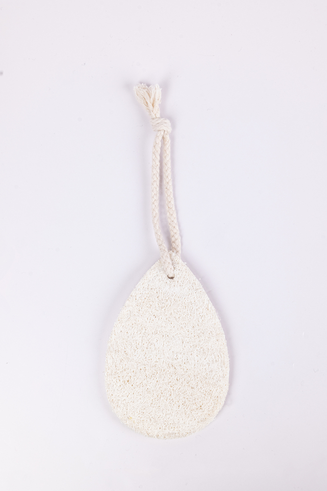 Drop-Shaped Loofah Pad