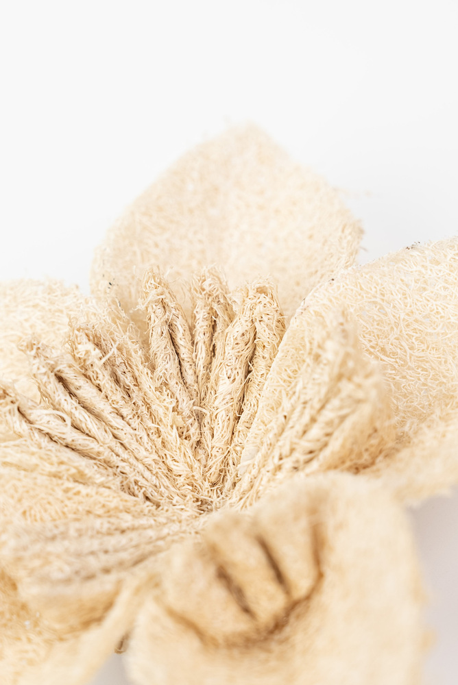 Flower-Shaped Loofah Decoration