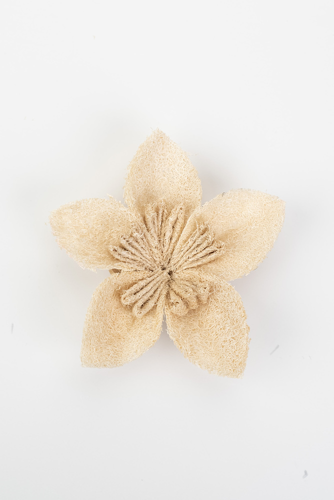 Flower-Shaped Loofah Decoration