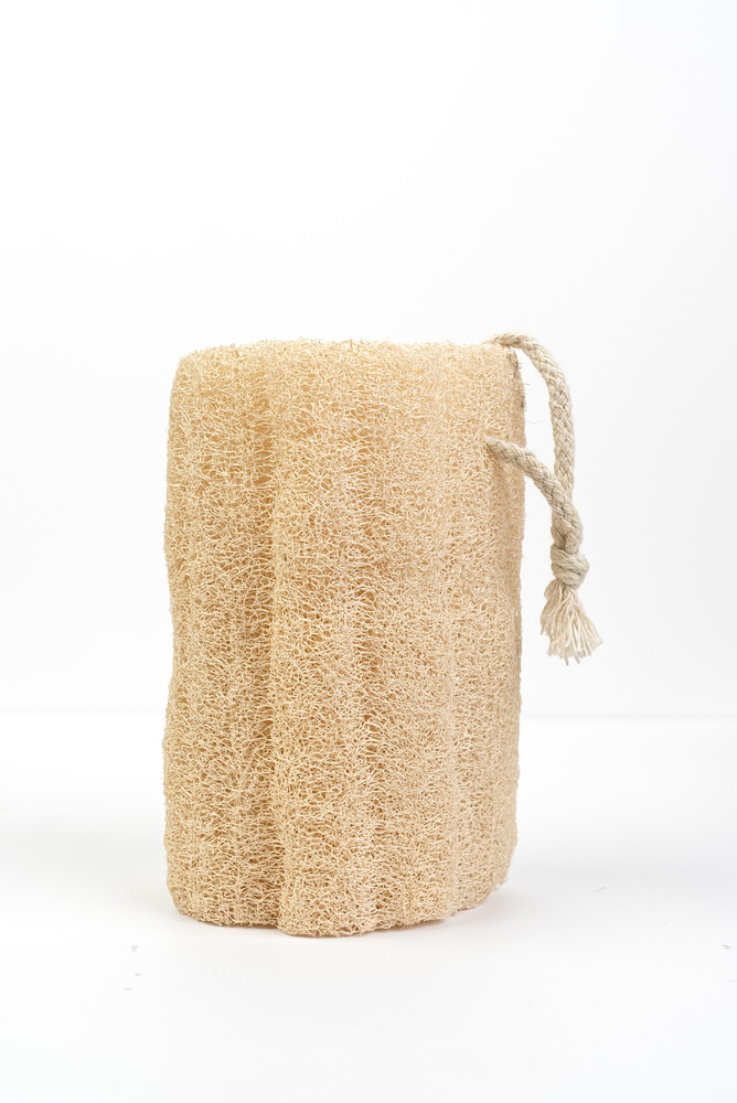 Loofah Segment with Hemp Strap