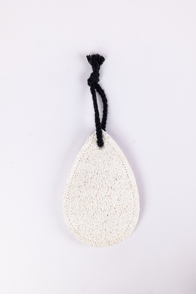 Drop-Shaped Loofah Pad