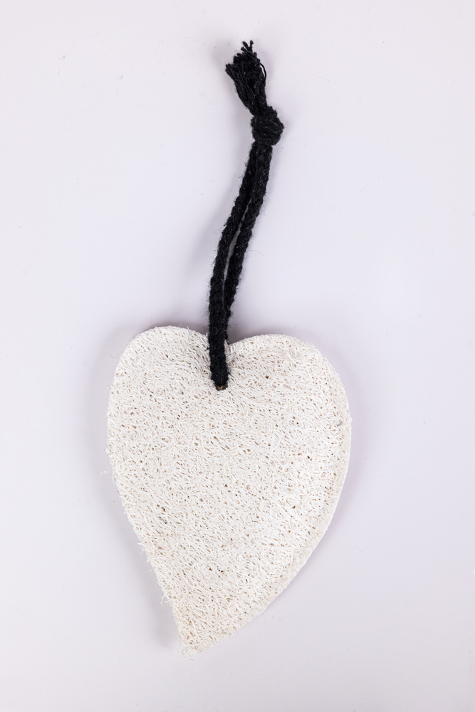 Heart-Shaped Loofah Pad