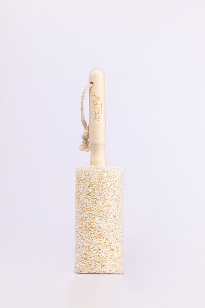 Loofah Scrubber With Round Handle