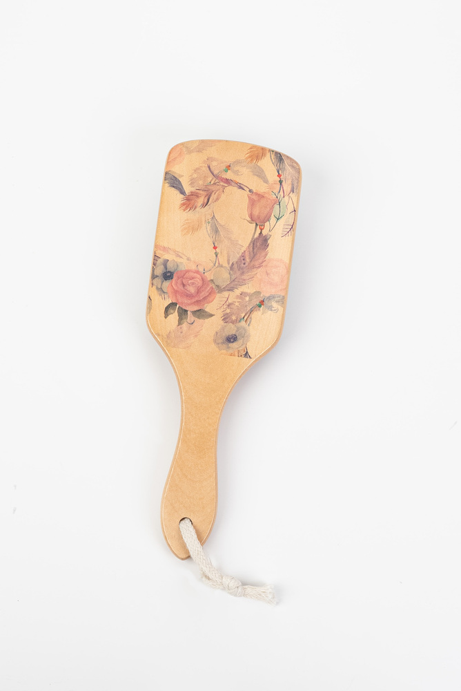 Floral Paddle Cushion Hair Brush