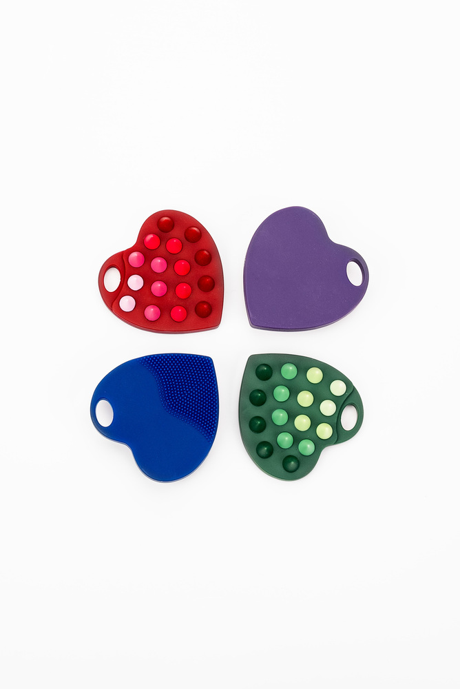 Heart-Shaped Silicone Scalp Massager