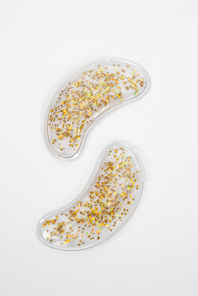 Gold Glitter Under-Eye Gel Pads -– Cold Compress
