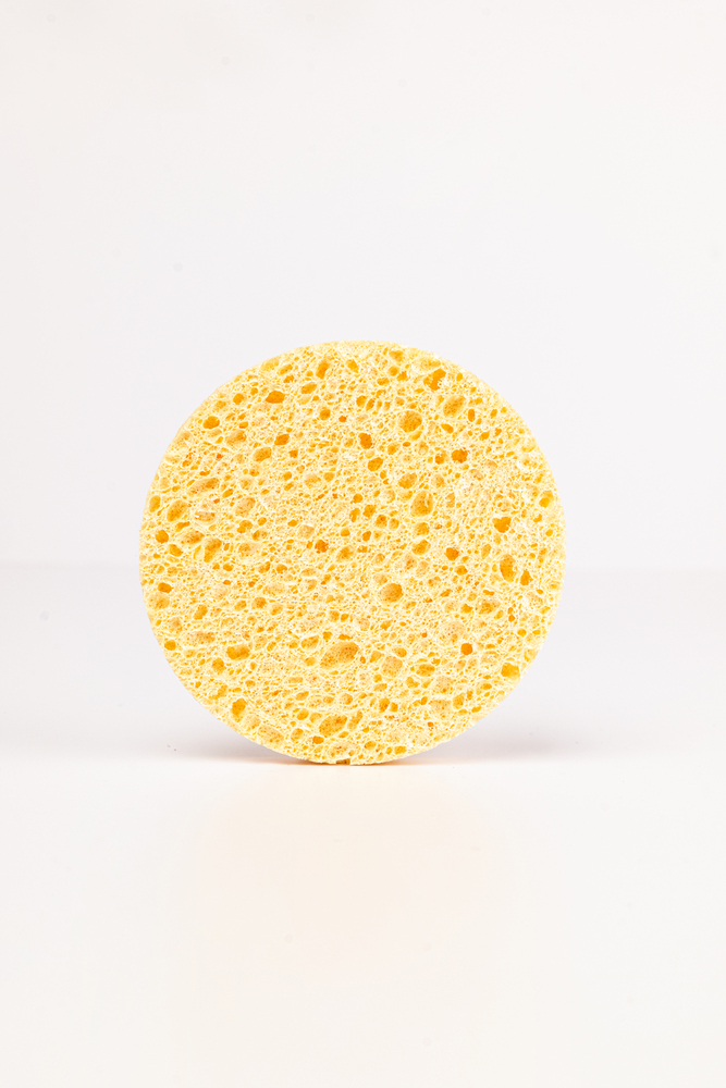 Cellulose Facial Sponge With Round Shape