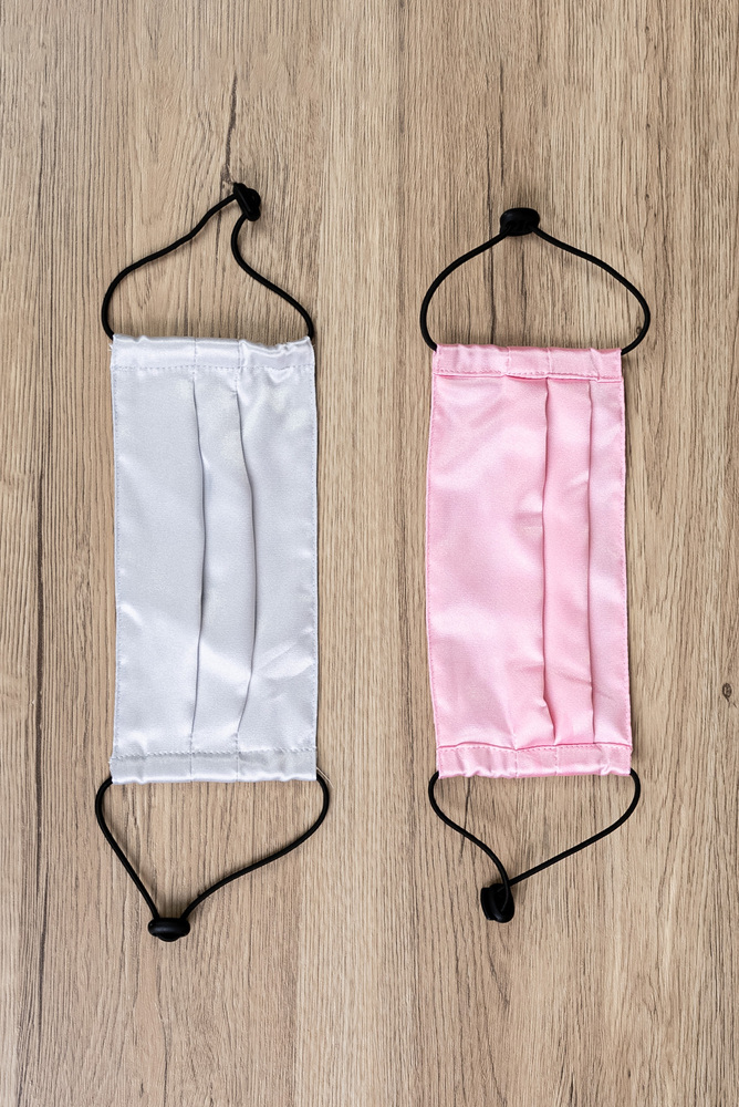 Satin Pleated Face Mask