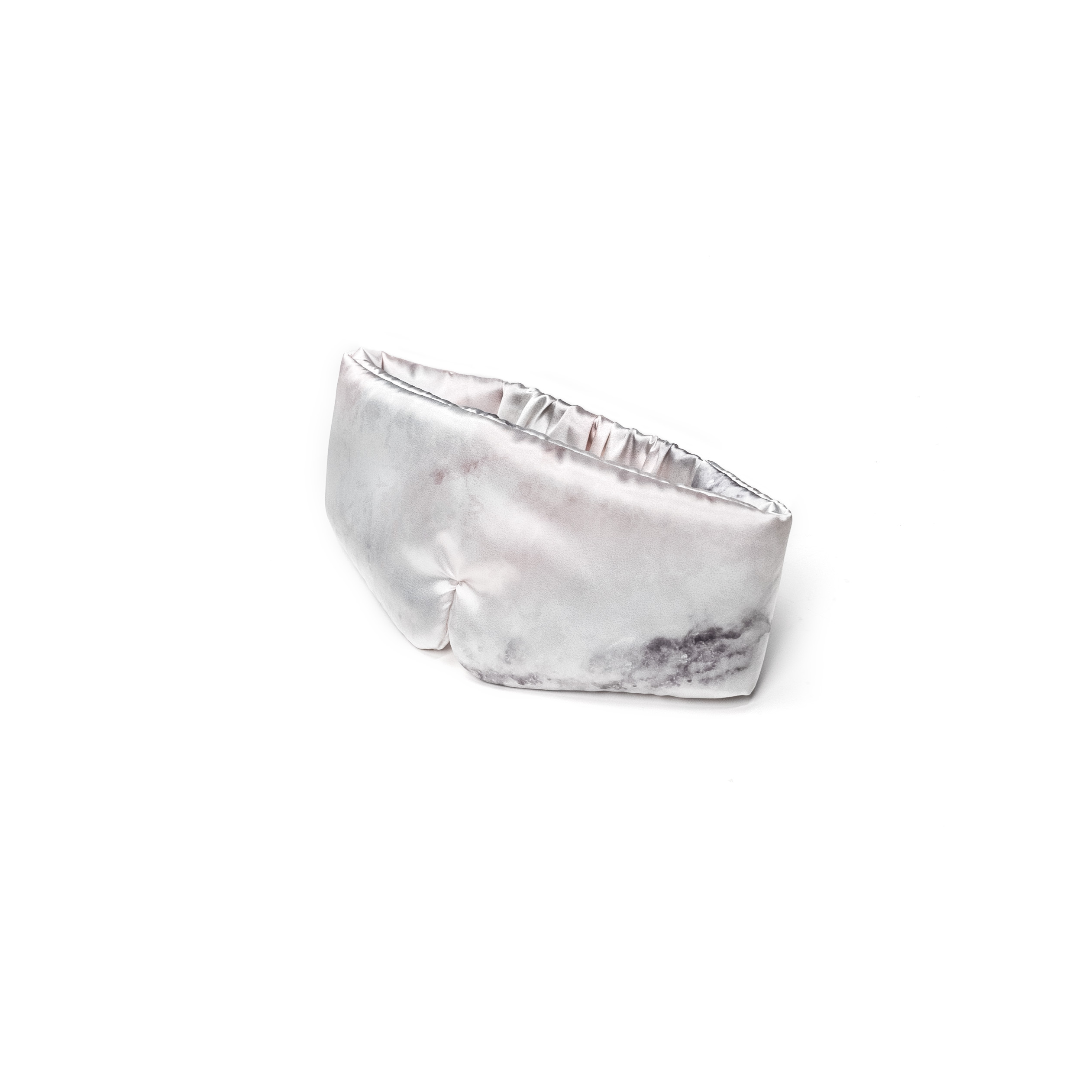 Thick Gradient Blue-Pink Satin Sleep Mask