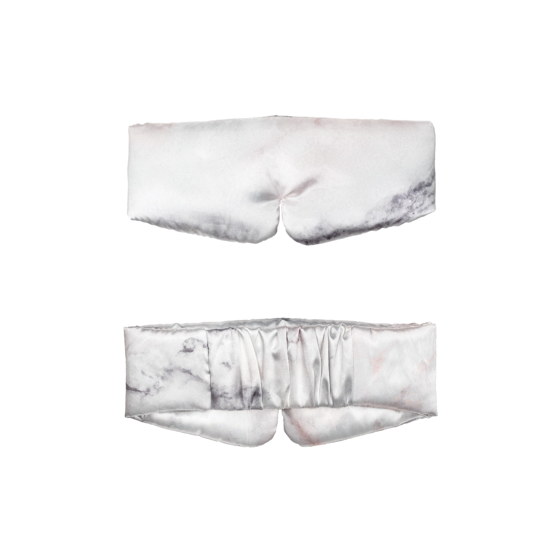 Thick Gradient Blue-Pink Satin Sleep Mask