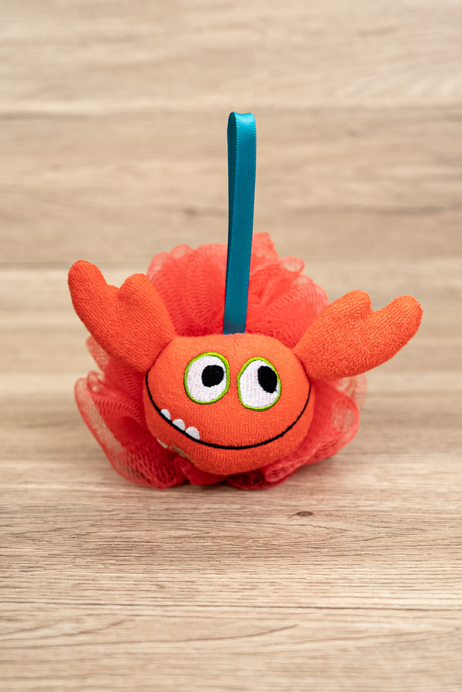 Orange Crab Bath Sponge