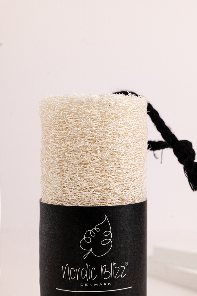 Cotton Rope Loofah With Textile Label + Encircling Card