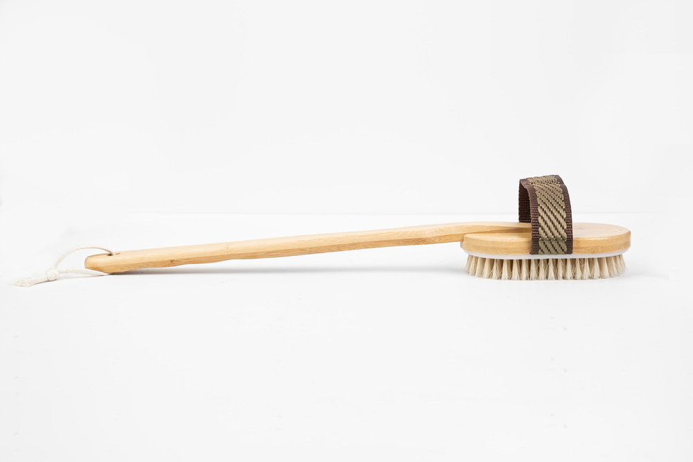 Detachable Long Handle Oval Boar Bristle Brush