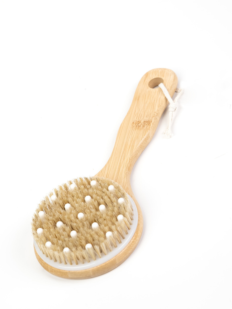 Bamboo Handle Body Brush with Massage Nodes