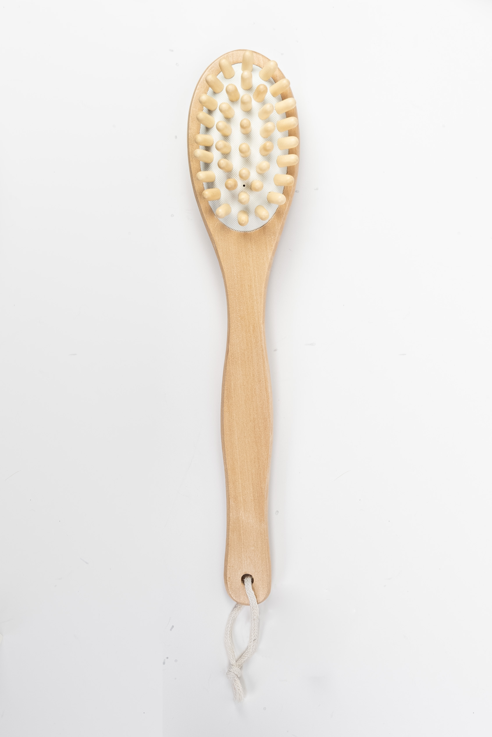 Dual-Sided Wood Handle Massage & Boar Bristle Brush