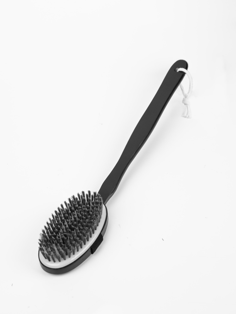 Detachable Long Handle Black Bath Brush
